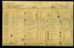 WPA household census for 1275 BELLEVUE AVENUE, Los Angeles