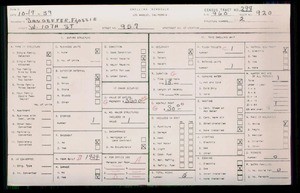 WPA household census for 957 W 10TH ST, Los Angeles County