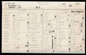 WPA household census for 417 SAVOY, Los Angeles