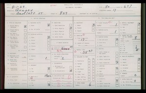 WPA household census for 829 BARTLETT, Los Angeles
