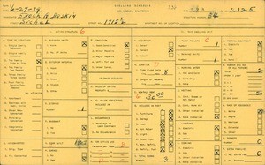 WPA household census for 1715 1/2 SICHEL, Los Angeles