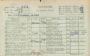 WPA block face card for household census (block 47) in Los Angeles County