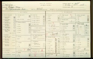 WPA household census for 4167 S NORMANDIE AVENUE, Los Angeles County