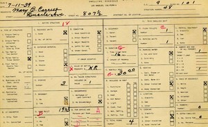 WPA household census for 807 LUCILE, Los Angeles