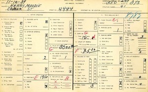 WPA household census for 4444 CROCKER, Los Angeles