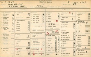WPA household census for 2835 GRAND AVE, Los Angeles County