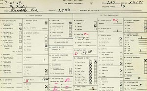 WPA household census for 2833 E BROOKLYN AVE, Los Angeles