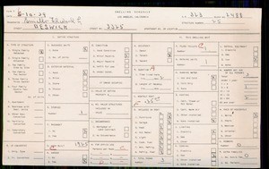 WPA household census for 3325 BESWICK, Los Angeles