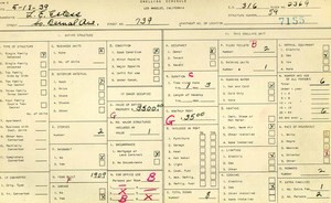 WPA household census for 739 S BERNAL AVE, Los Angeles