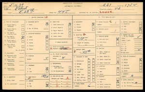 WPA household census for 445 EAST 28TH STREET, Los Angeles