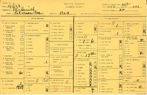 WPA household census for 1329 E VERNON, Los Angeles