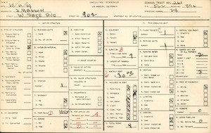 WPA household census for 902 WEST GAGE AVE, Los Angeles County