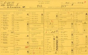 WPA household census for 912 S FIGUEROA, Los Angeles