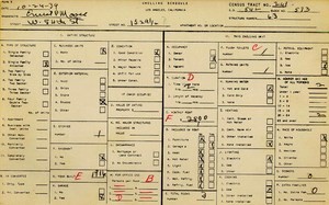 WPA household census for 1529 W 54TH, Los Angeles