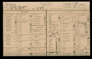 WPA household census for 589 W 30TH ST, Los Angeles County