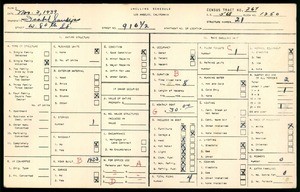 WPA household census for 916 1/2 W 80TH ST, Los Angeles County