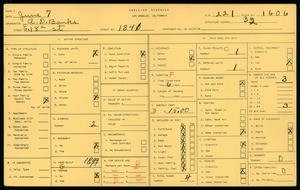 WPA household census for 1341 E 18TH ST, Los Angeles