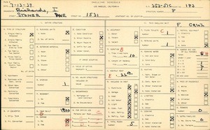 WPA household census for 1531 STONER AVE, Los Angeles