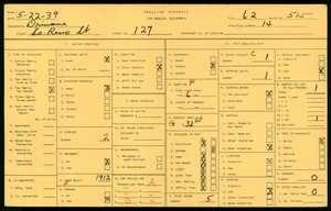 WPA household census for 127 S RENO ST, Los Angeles