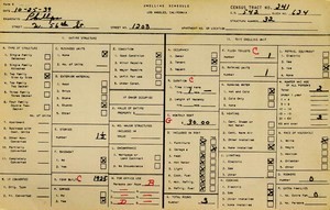 WPA household census for 1203 W 56TH, Los Angeles