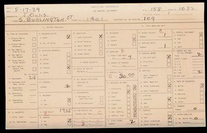 WPA household census for 1401 S BURLINGTON, Los Angeles