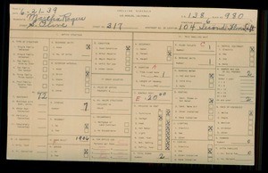 WPA household census for 317 S OLIVE, Los Angeles