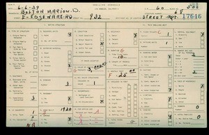 WPA household census for 932 EAST EDGEWARE ROAD, Los Angeles