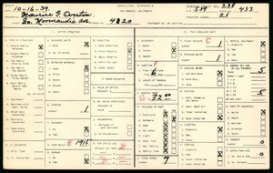WPA household census for 4820 S NORMANDIE AVE, Los Angeles County