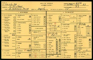 WPA household census for 3916 S GRAND AVENUE, Los Angeles County