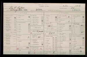 WPA household census for 3532 ARROYO SECO AVENUE, Los Angeles