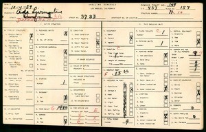 WPA household census for 3730 DUFRESNE CT, Los Angeles County