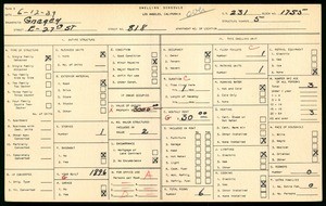 WPA household census for 818 EAST 27TH STREET, Los Angeles