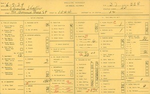 WPA household census for 1044 NORTH BONNIE BRAE STREET, Los Angeles
