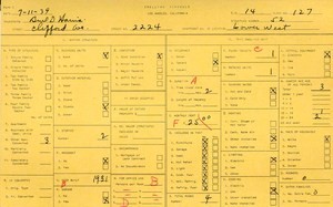WPA household census for 2224 CLIFFORD, Los Angeles