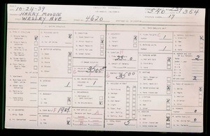 WPA household census for 4620 WESLEY, Los Angeles County