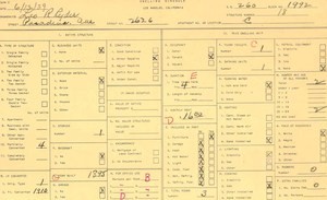 WPA household census for 2626 PASADENA, Los Angeles