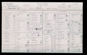 WPA household census for 1337 MOHAWK STREET, Los Angeles