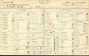 WPA household census for 809 FOREST AVE, Los Angeles