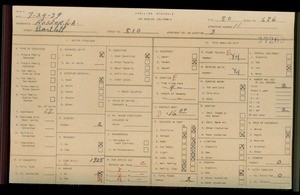 WPA household census for 810 BARTLETT, Los Angeles