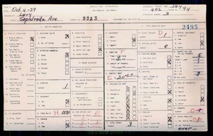 WPA household census for 3323 S SEPULVEDA, Los Angeles