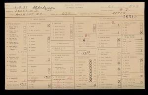WPA household census for 624 LOOKOUT DRIVE, Los Angeles