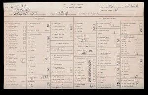 WPA household census for 1319 WRIGHT ST, Los Angeles