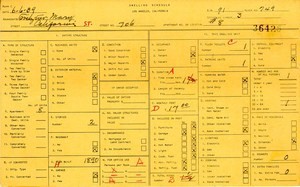 WPA household census for 706 CALIFORNIA, Los Angeles