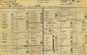 WPA household census for 1524 W 58TH, Los Angeles