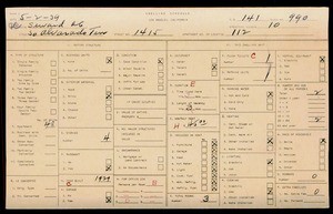 WPA household census for 1415 S ALVARADO ST, Los Angeles