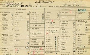 WPA household census for 821 N ALMA