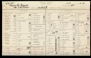 WPA household census for 1053 W 8TH, Los Angeles