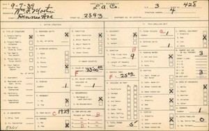 WPA household census for 2343 DENNIS AVE, Los Angeles County