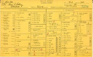 WPA household census for 837 BOSTON, Los Angeles