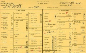 WPA household census for 1157 W 57TH, Los Angeles
